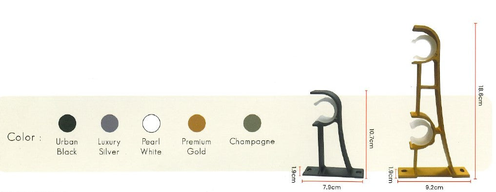 Luxury Aluminum Pole - Curtain Accessories