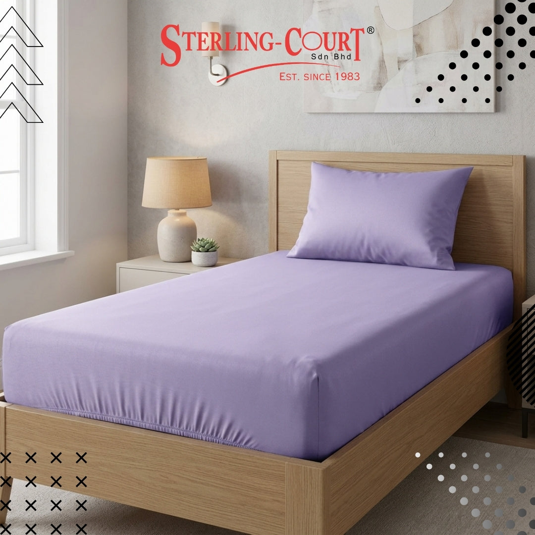 STERLING COURT Premium Waterproof Cotton Fitted Sheet Set