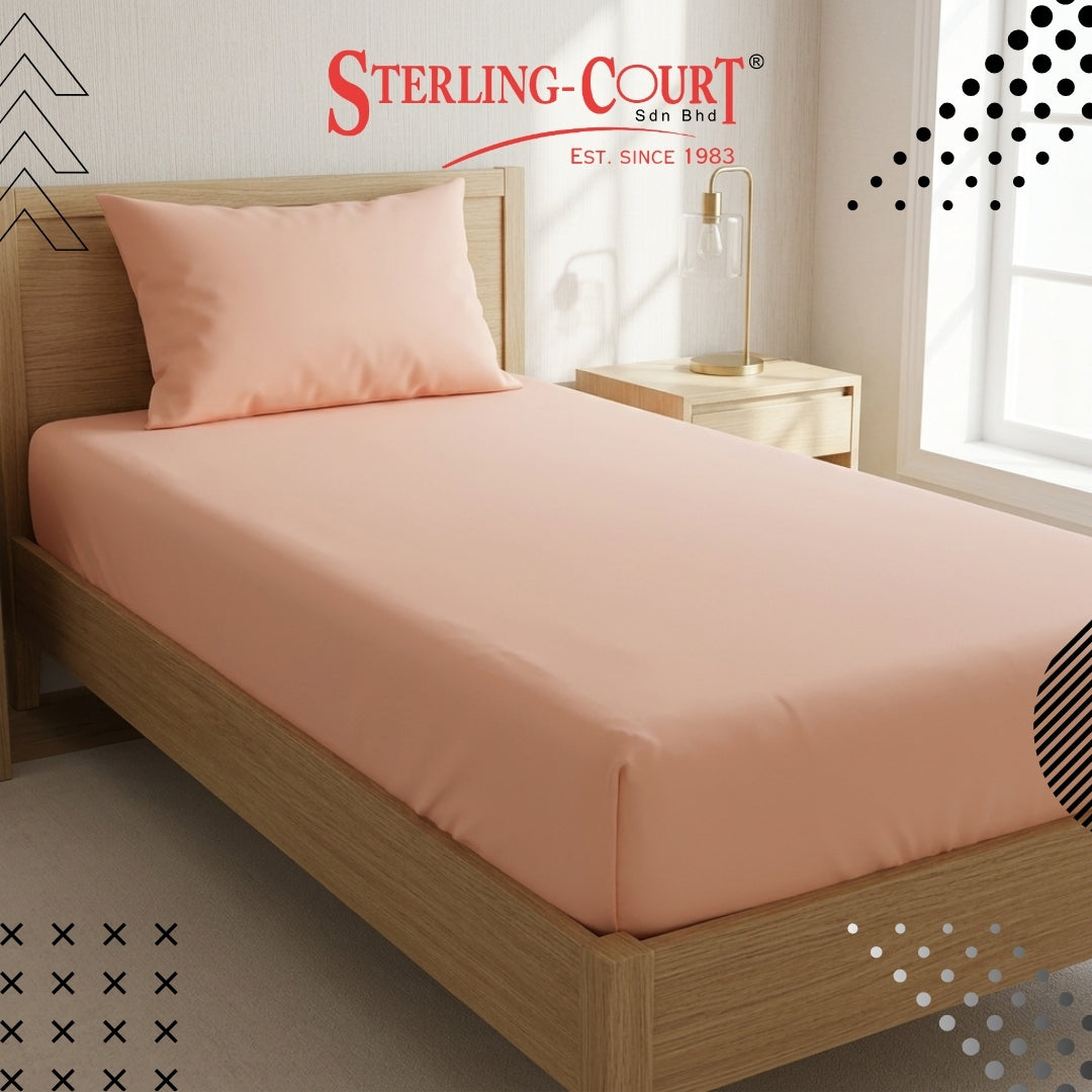 STERLING COURT Premium Waterproof Cotton Fitted Sheet Set