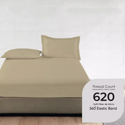 Viaxos Plain 360 Fitted Bed Sheet Set (King Size)