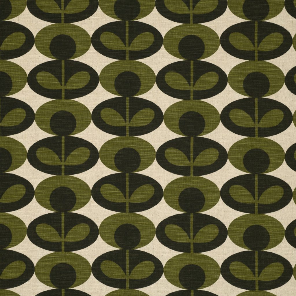 Orla Kiely Collection | Slub Cotton Oval Flower Fabric