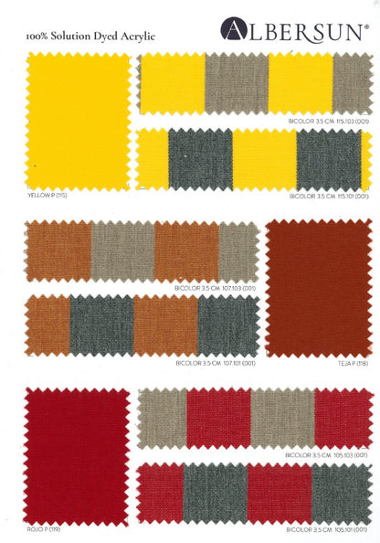 Albersun Outdoor Fabrics Plain/Bicolor Grey/Bicolor Terra
