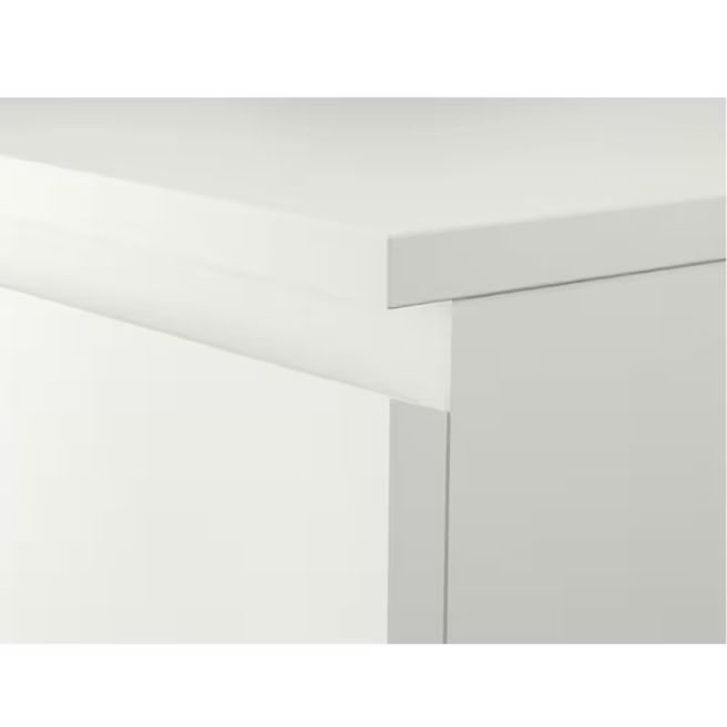 MALM Almari 4 laci, putih80x100 cm 
