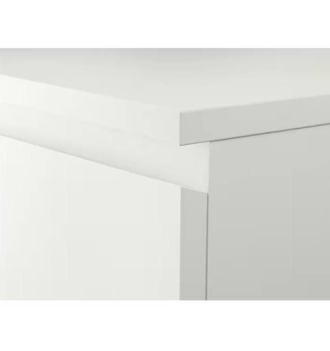 MALM Chest of 6 drawers, white160x78 cm